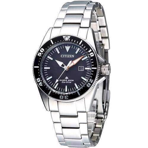 Image of Citizen mat rustfri stål quartz med Eco-Drive Dame / ungdom ur, model EP6040-53E